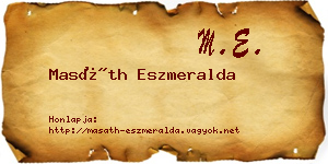 Masáth Eszmeralda névjegykártya